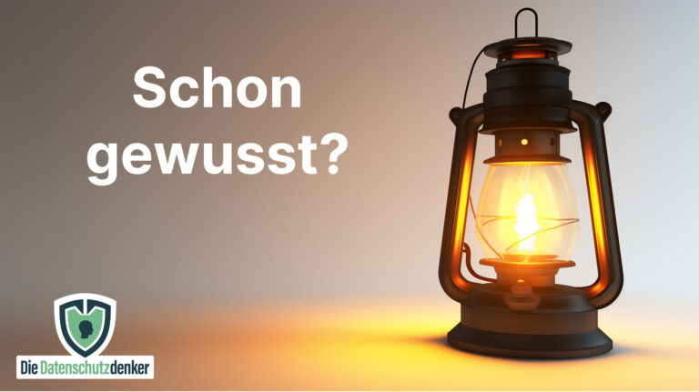 Der Satz "Schon gewusst?" und eine alte Öllampe